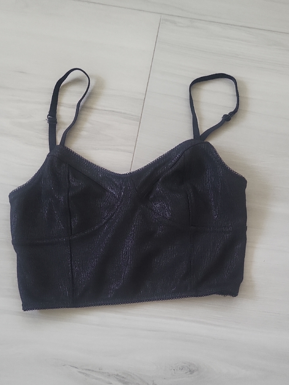 Express Black Longline Bralette